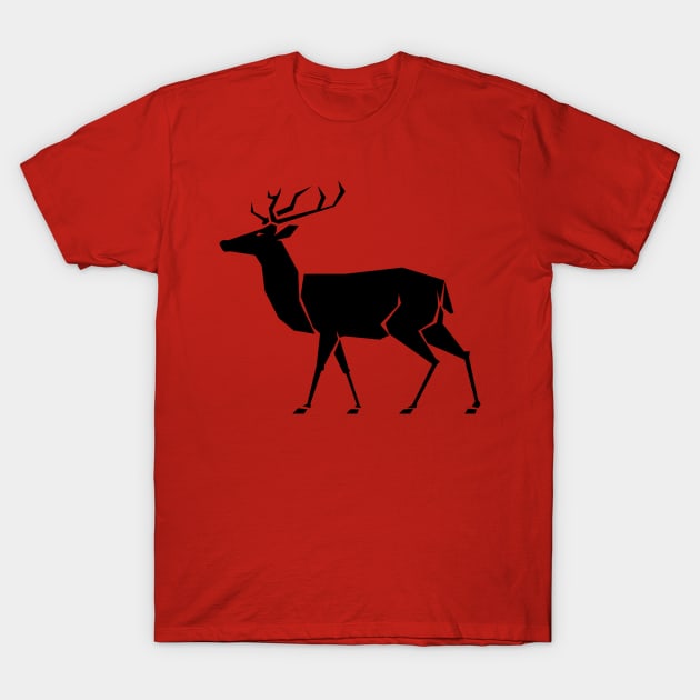 Modern Minimalist Deer Stag Hart Design - Stag Do Stag Party Stag Night T-Shirt by ballhard